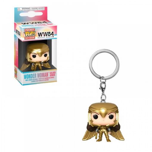 מחזיק מפתחות בובת POP WONDER WOMAN 1984 WW GOLD ARMOR