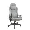 כיסא דראגון מבד דגם סייבר צבע לבן אפור CYBER FABRIC WHITE +GREY