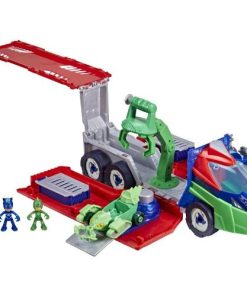 רכב שיגור מנגן עם דמויות ורכבים PJMASKS