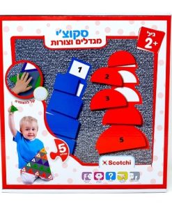 מגדלים וצורות משחק לימודי לילדים